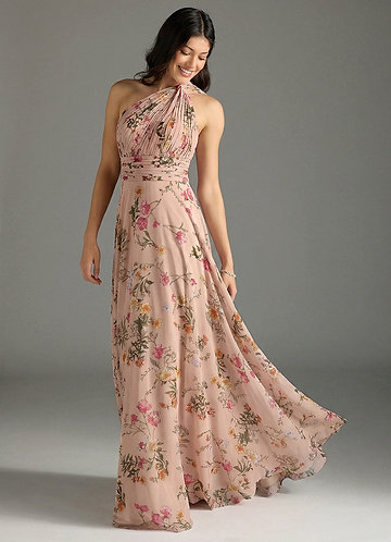 azazie rose petal bridesmaid dress Azazie Luxi