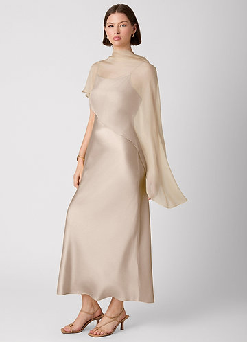 Vestido Gris Pardo Largo Crystle image1