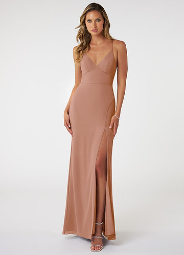 Infinite glory blush pink maxi outlet dress