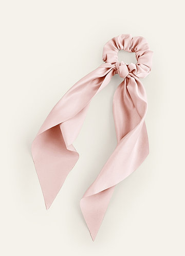 front Farblich passendes Haartuch aus mattem Satin