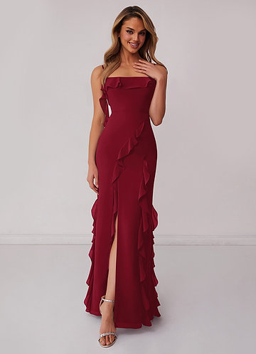 Cranberry Colored Bridesmaid Dresses