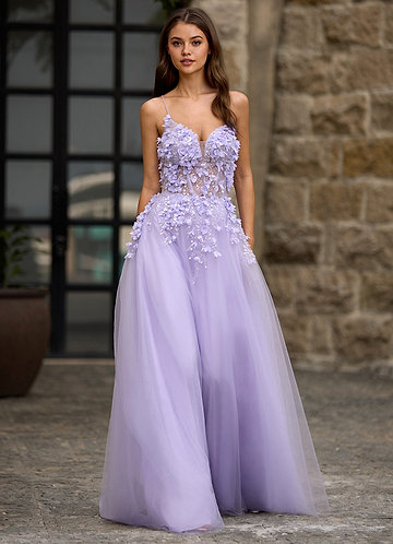 Seraphic Purple A-line Prom Dress image1