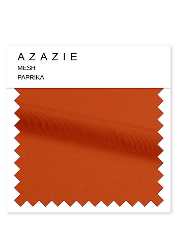 front Azazie Mesh Swatch Paprika