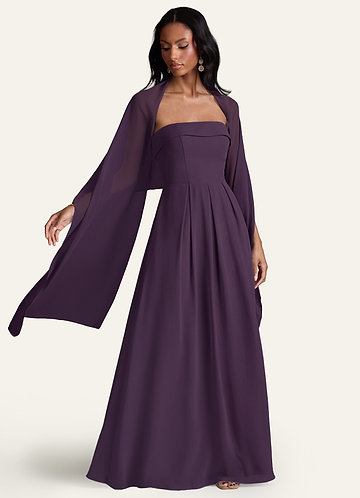 fitted lace wedding dress Purple Shimmer Shawl – Central Chic main image 0