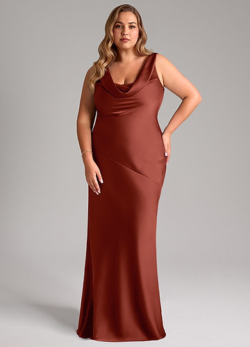 Terracotta Plus Size Bridesmaid Dresses | Azazie AU