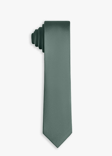 front Cravate fine en satin extensible