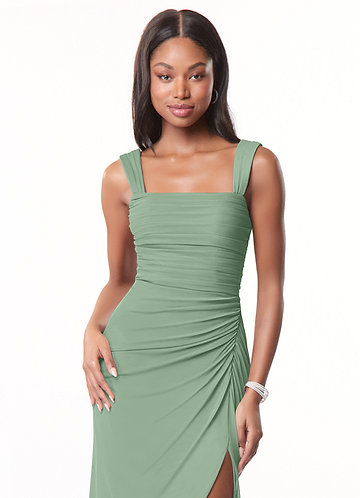 Azazie Jesaphine Suknie dla druhen Osłona Ukłon Siatka Do ziemi Sukienka image1