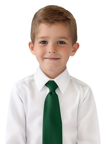 front Gravata de menino em cetim fosco