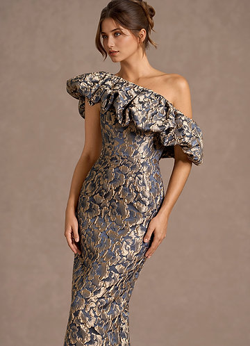 Ismerelle Gilded Navy Maxi Dress image1