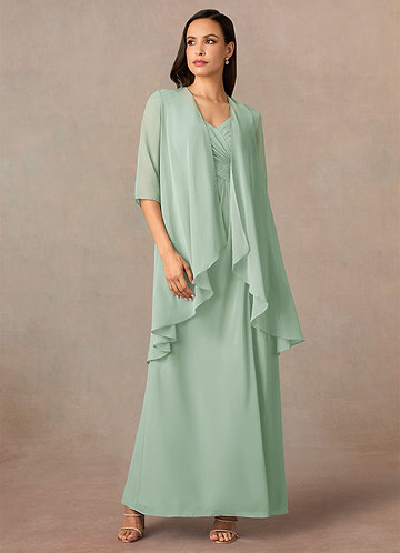 front Azazie Bijpassende Kleur Olivia Chiffon Omslagdoek