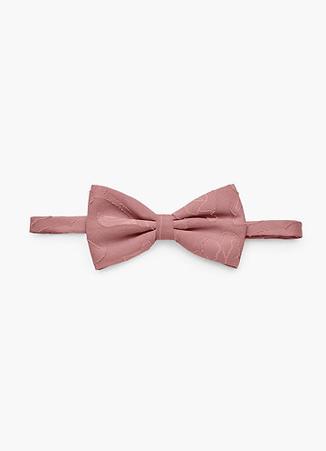 front Floral Burnout Adjustable Bow Tie