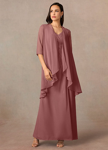 front Azazie Bijpassende Kleur Olivia Chiffon Omslagdoek