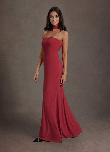 Addison Cherry Red Maxi Dress image1 0