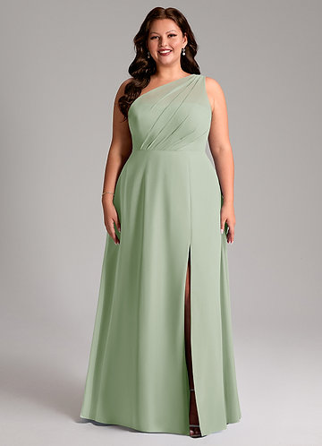 Dusty Sage Plus Size Bridesmaid Dresses | Azazie