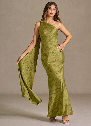 Maxi jurk Sapphira Sammalruskea image1