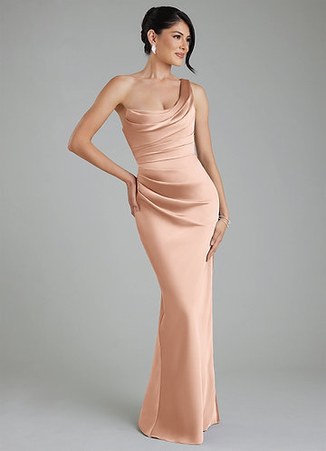 azazie rose gold dress Bridesmaid Dresses color-charcoal