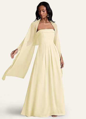 front Azazie Farblich Passender Chiffon-Schal