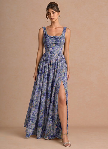 light purple wedding guest dress Amazon.com: MUADRESS Women Ruffled Sleeve Sweetheart V Neck Maxi Side Slit Formal Long Dress Lavender Medium : Clothing, Shoes & Jewelry pleated skirt Women's Cocktail Dresses 3/4 Sleeve