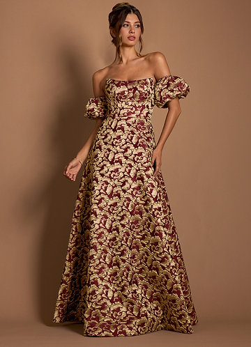 Eowyn Wine Maxi Dress image1