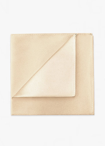 front Metallic Satin Pocket Square