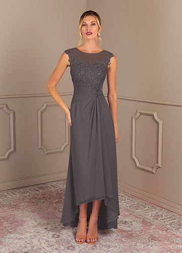 Slate gray mother of the 2024 bride dresses