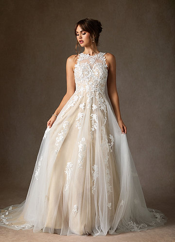 Azazie Melrose Wedding Dress front