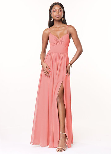 Desert coral bridesmaid dresses sale