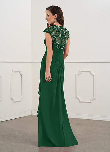 hunter green mother of groom dress