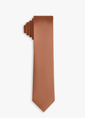 front Stretch Satin Skinny Tie