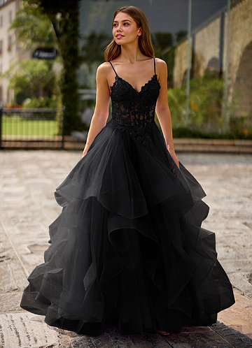 Black Lace Prom Dresses - Azazie