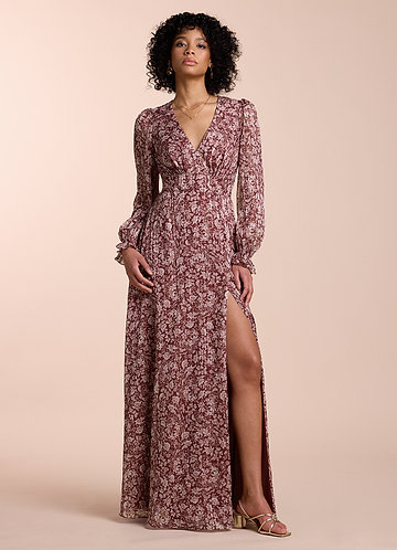 Liz Auburn Floral Maxi Dress image1