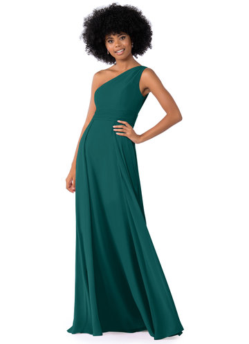 azazie peacock dress