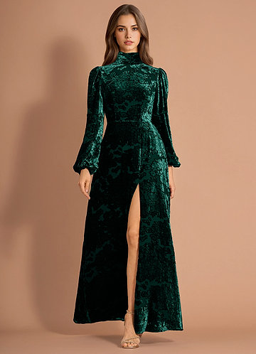 Brisella Black Emerald Maxi Dress image1