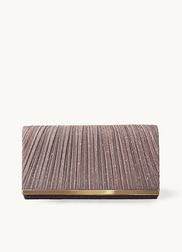 front Pleats Elegant Clutch Bag