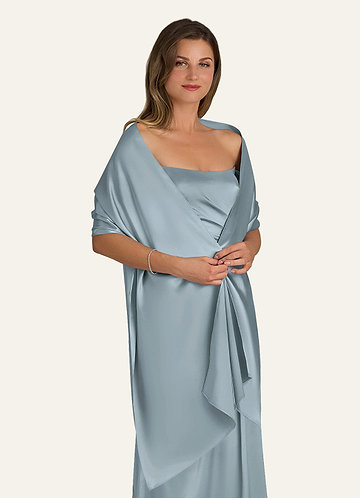 blue sequin homecoming dress short Sky Blue Suit with U-Shaped Shawl Collared Vest Sky Blue / 44L / M388SK-04 main image 1