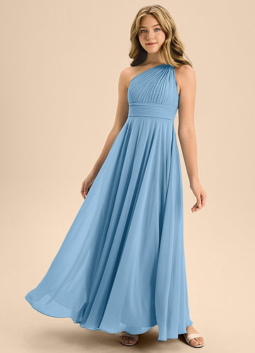 Steel Blue Junior Bridesmaid Dresses | Azazie