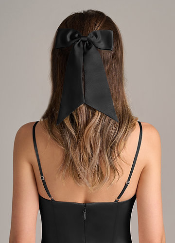 front Matching Color Bow Hair Clip