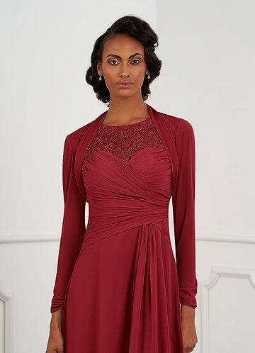 front Azazie Matching Color Shyann Mesh Wrap