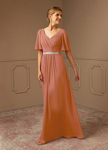 Peach Mother of the Bride Dresses