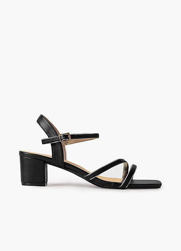 front Sandalen met middelhoge hak en enkelbandje