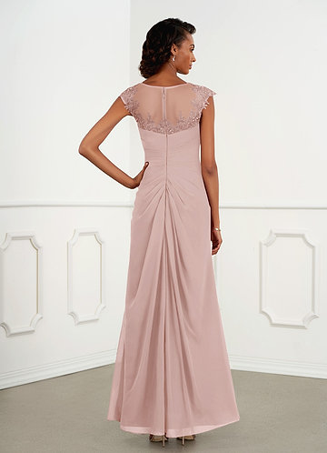 dusty rose mother of bride dress