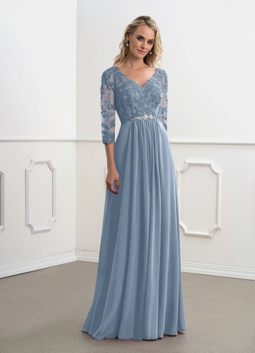 malibu blue mother of the bride dress