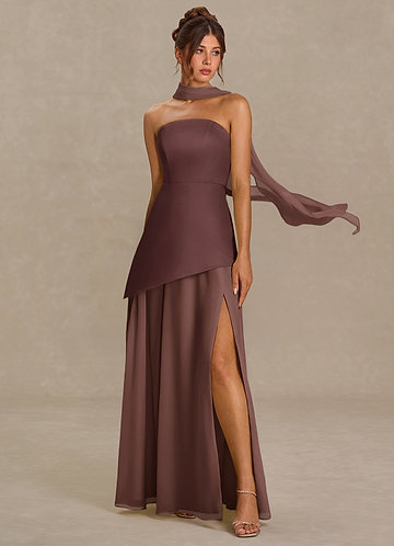 Vestido Moca Coco Largo Alma front