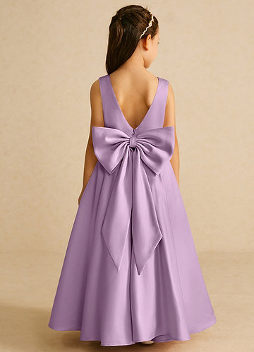 dark purple junior bridesmaid dresses A Line V-Neck Ruched Bodice Chiffon Junior Bridesmaid Dress