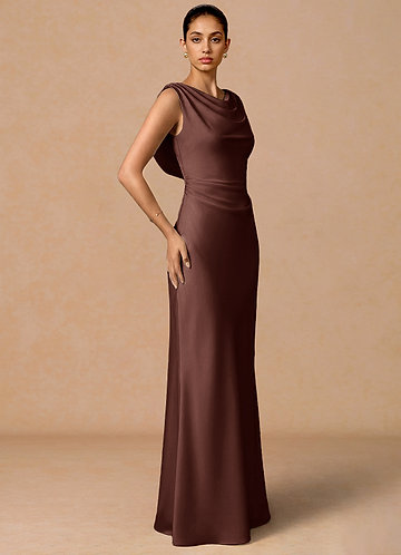 vestido Maxi Mocha Coco Evarine front