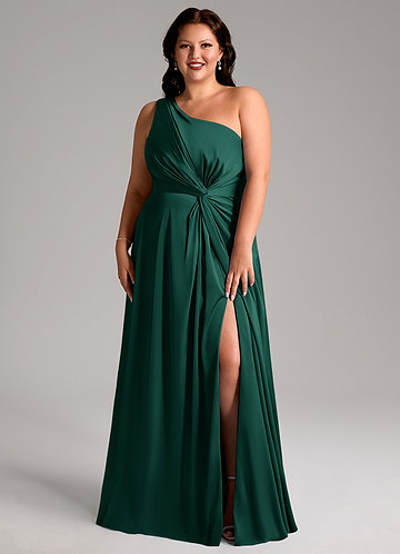 Stretch Satin Plus Size Bridesmaid Dresses | Azazie