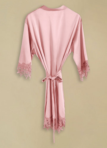 back_Frolick Lace and Satin Robe