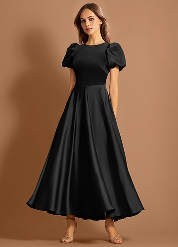 Orlisse Black Midi Dress image1
