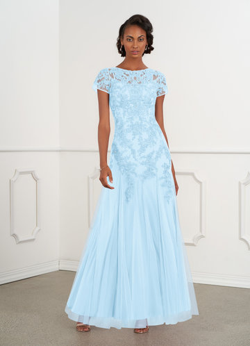 sky blue mother of the bride outfits