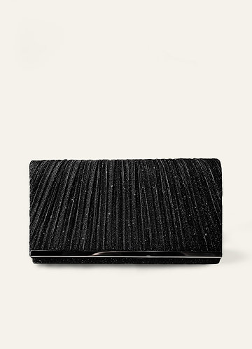 front Pleats Elegant Clutch Bag